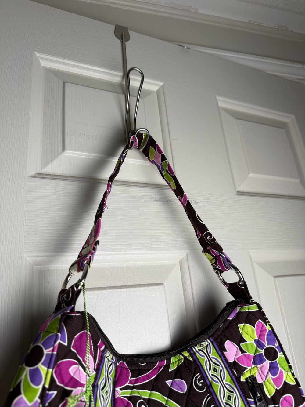 NWT Vera Bradley Purple Punch Lisa B Shoulder Bag– Retired Rare Pattern - Picture 3 of 7